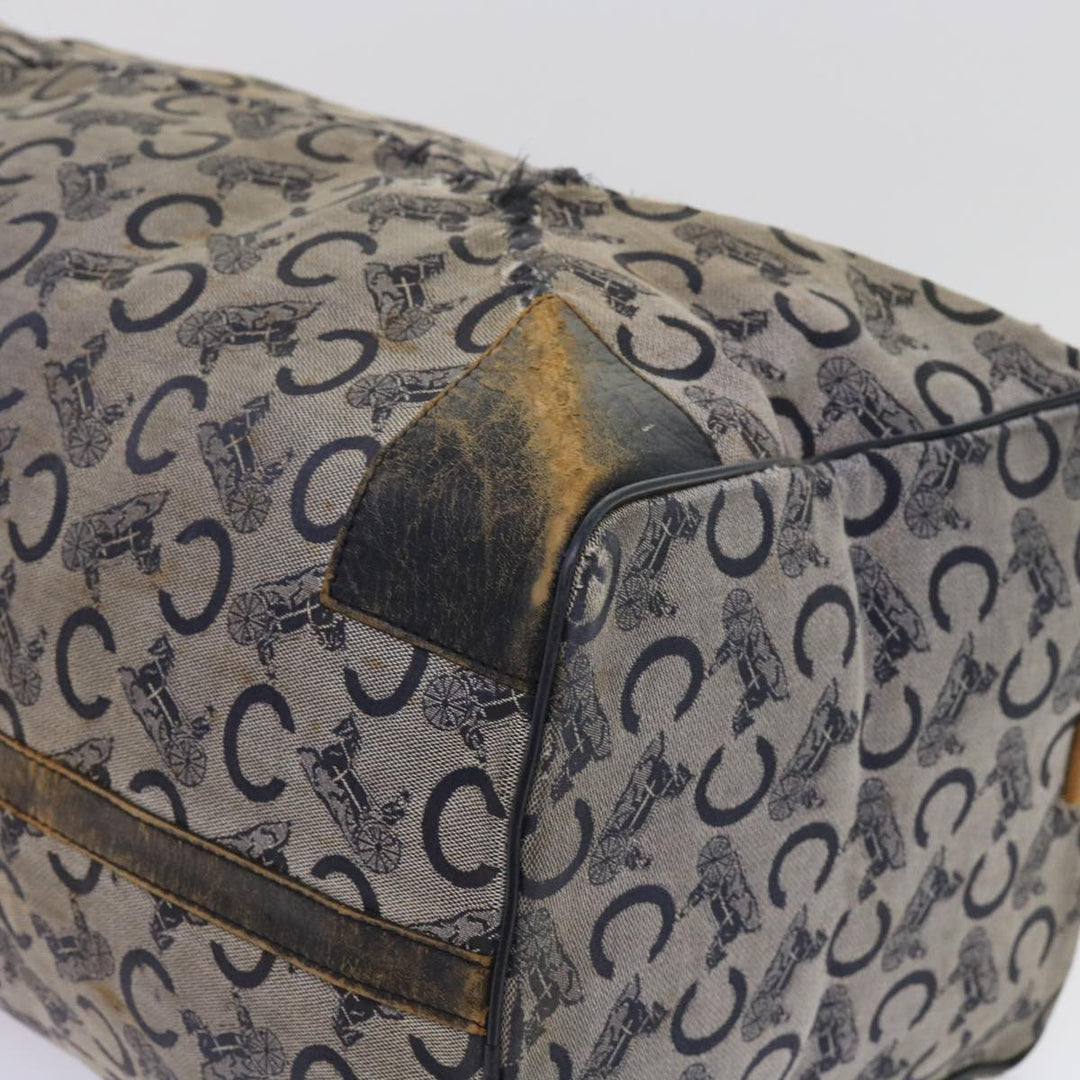 Celine C Macadam Canvas Boston Bag Navy Auth 64655