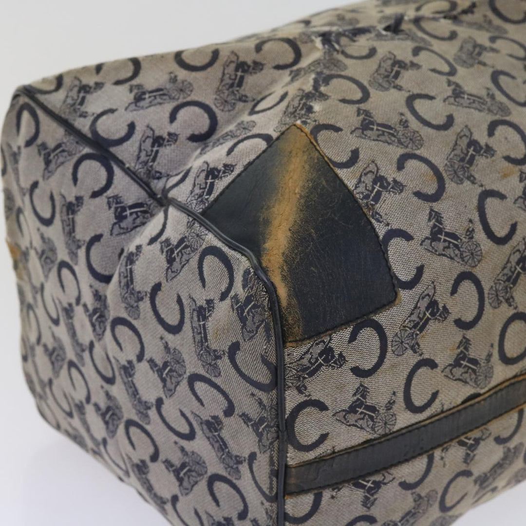 Celine C Macadam Canvas Boston Bag Navy Auth 64655