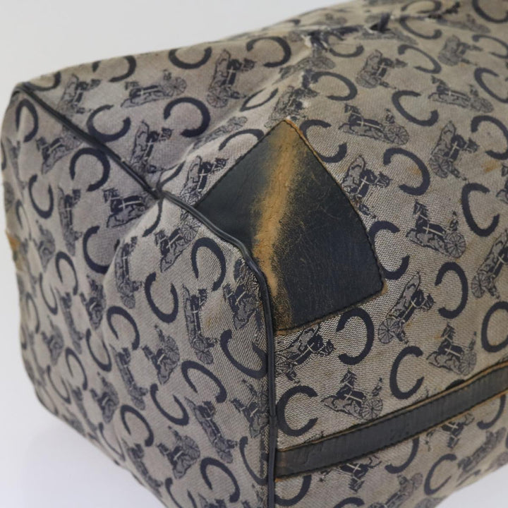 Celine C Macadam Canvas Boston Bag Navy Auth 64655