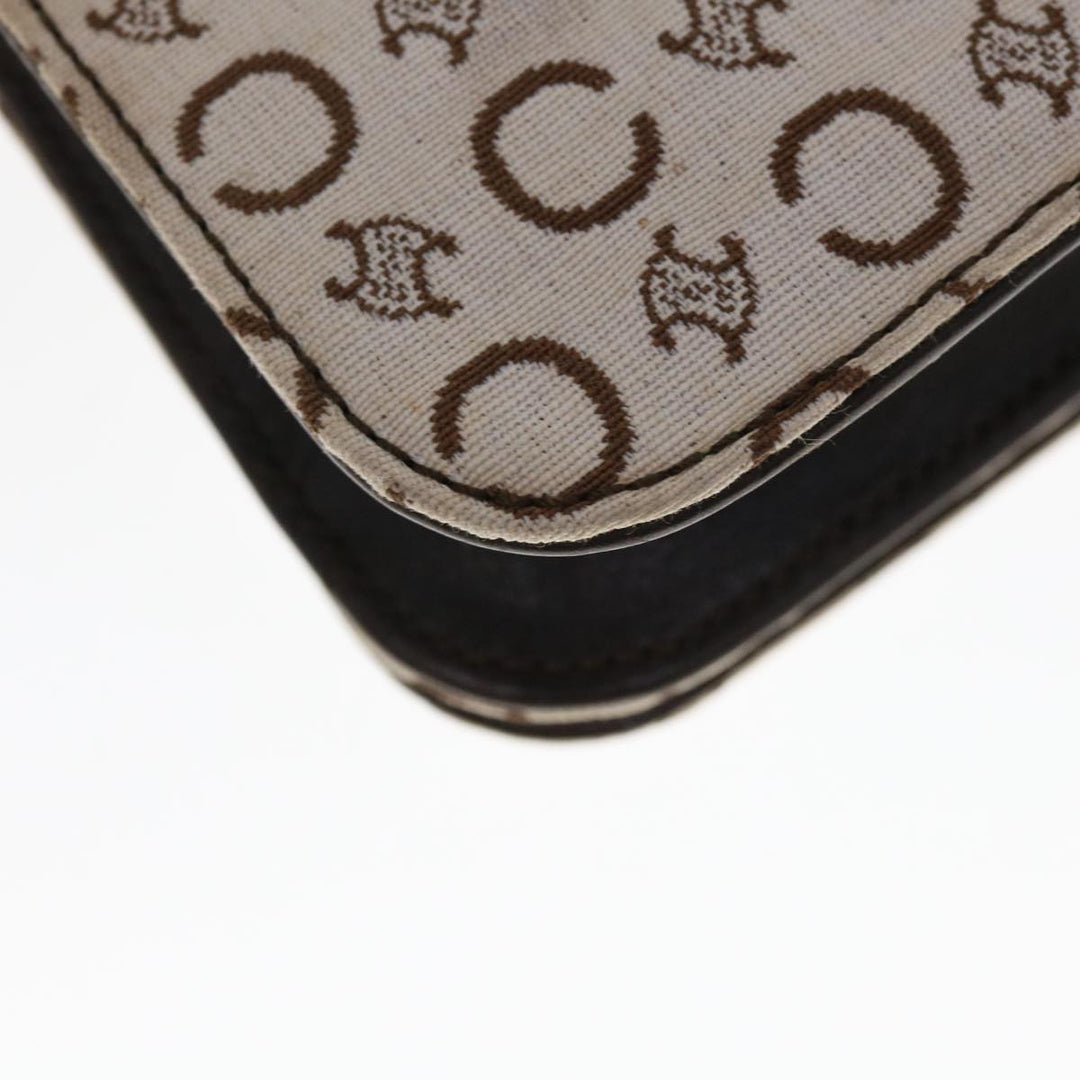 Celine C Macadam Canvas Shoulder Bag Beige Brown  64803
