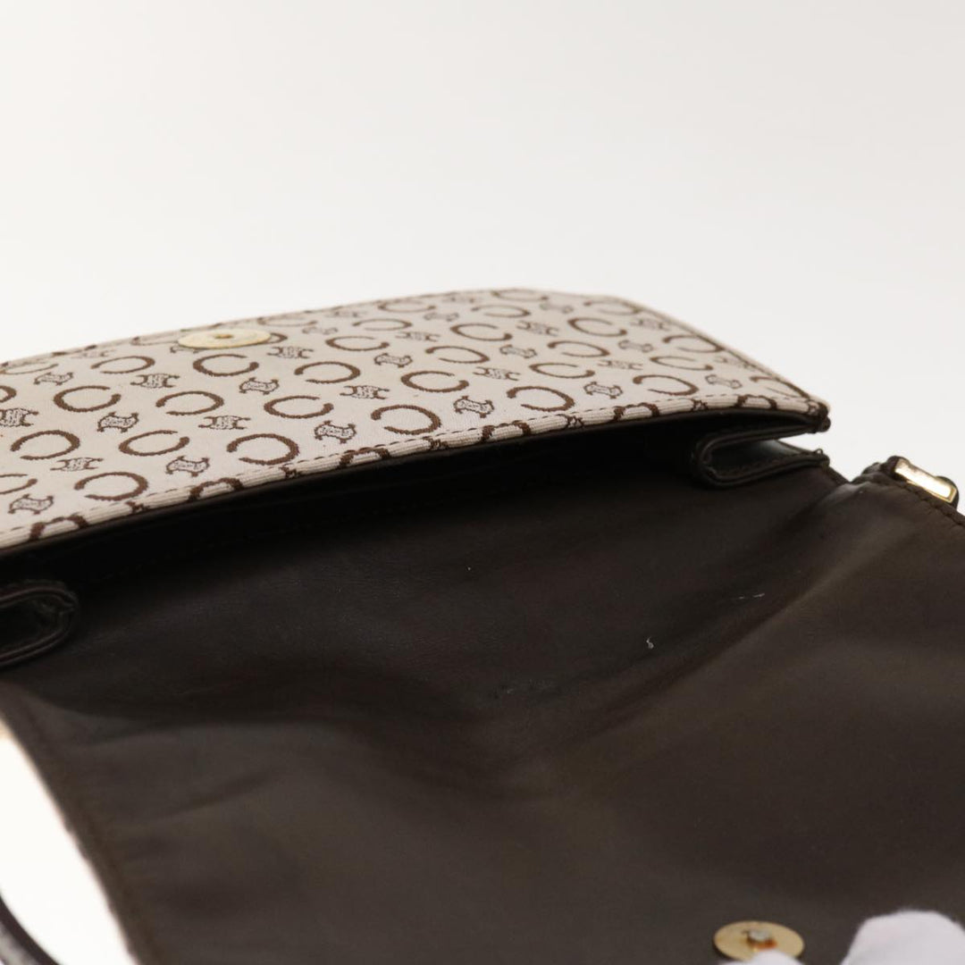 Celine C Macadam Canvas Shoulder Bag Beige Brown  64803