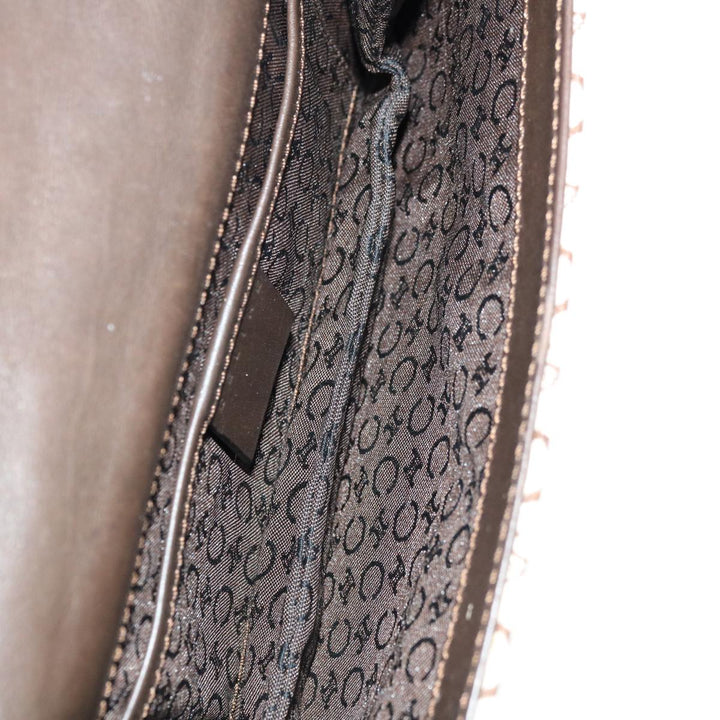 Celine C Macadam Canvas Shoulder Bag Beige Brown  64803