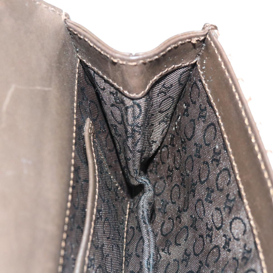 Celine C Macadam Canvas Shoulder Bag Beige Brown  64803