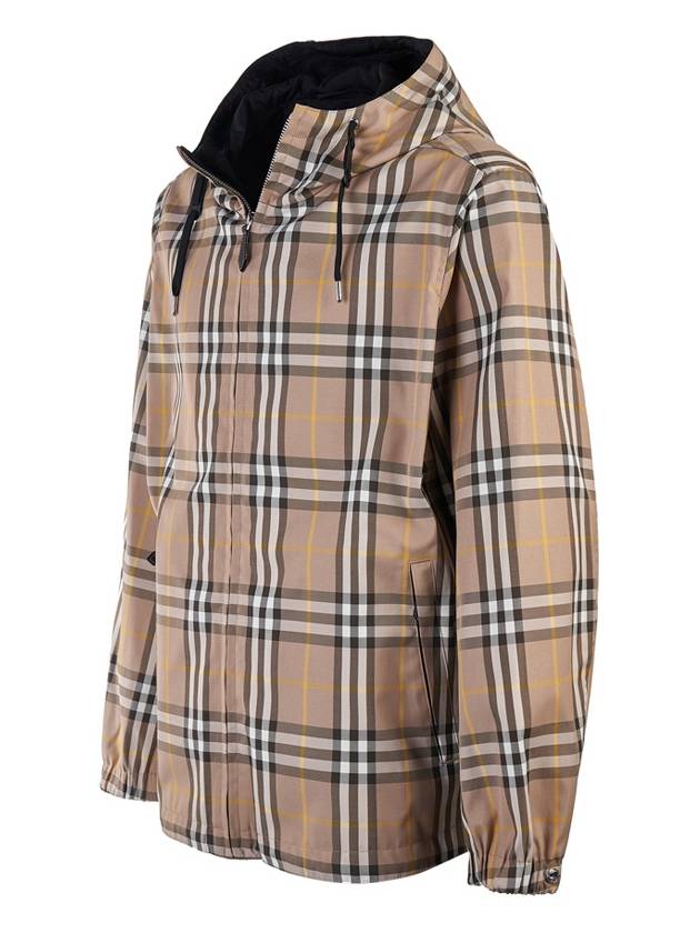 Burberry Vintage Check Reversible Hooded Jacket Beige