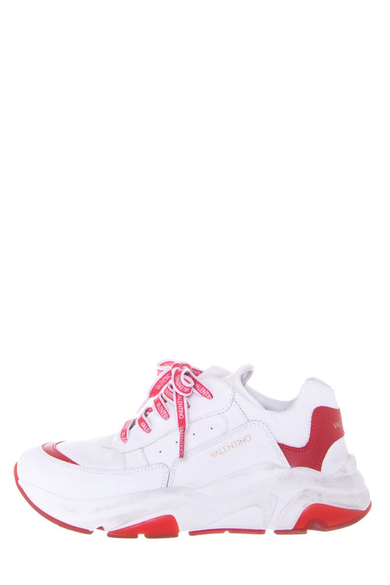 Valentino White And Red Sneakers SZ 9.5