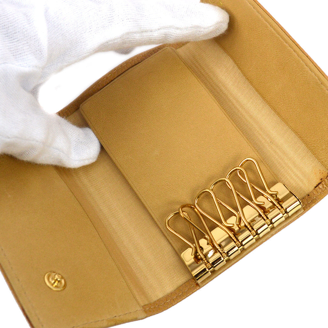 Top Quality Chanel 2003-2004 Beige Caviar Timeless Key Case