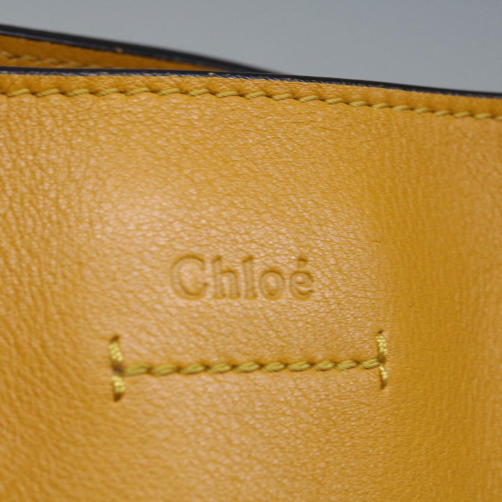 Chloe Tote Bag Leather Yellow 65259