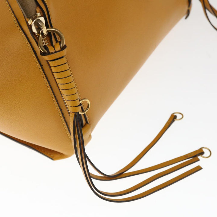 Chloe Tote Bag Leather Yellow 65259