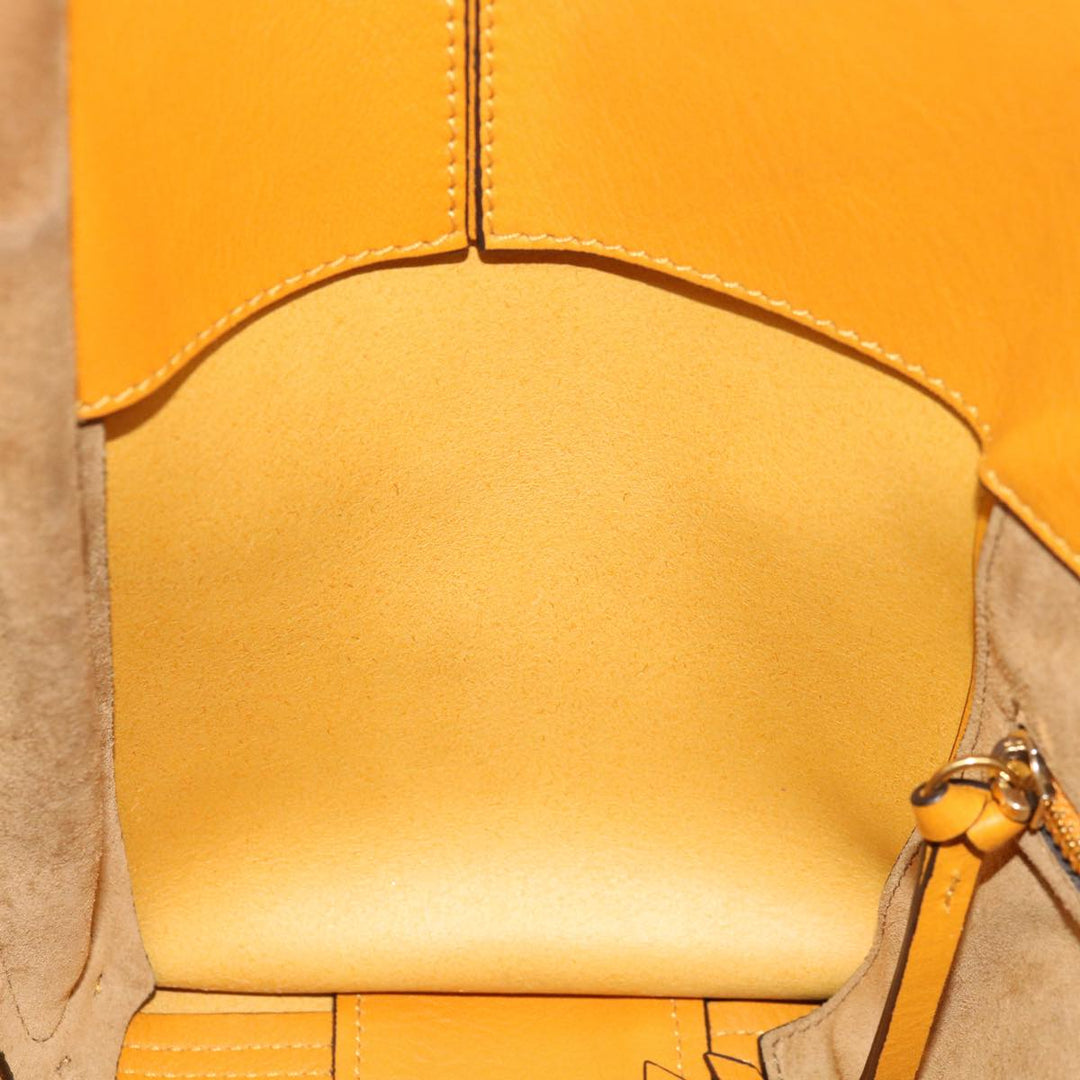 Chloe Tote Bag Leather Yellow 65259