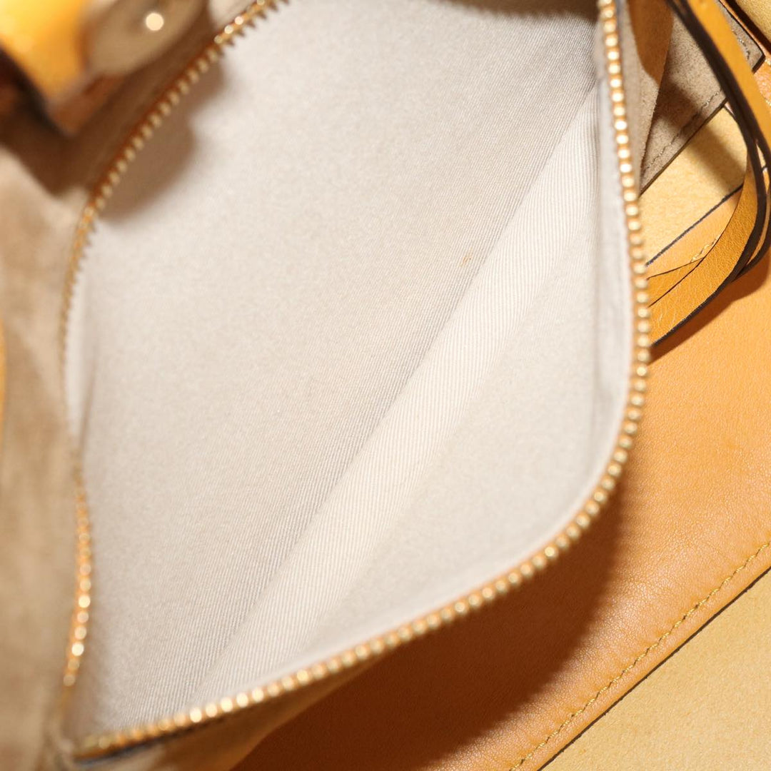 Chloe Tote Bag Leather Yellow 65259