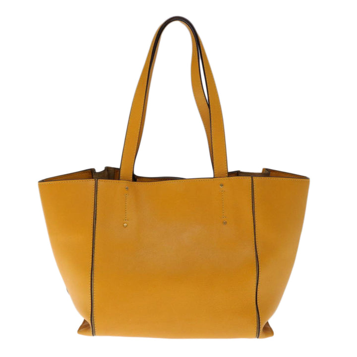 Chloe Tote Bag Leather Yellow 65259