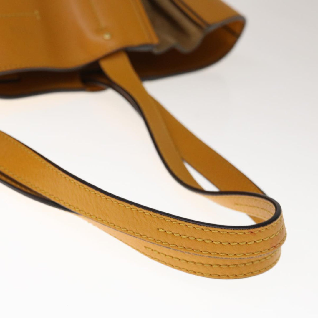 Chloe Tote Bag Leather Yellow 65259