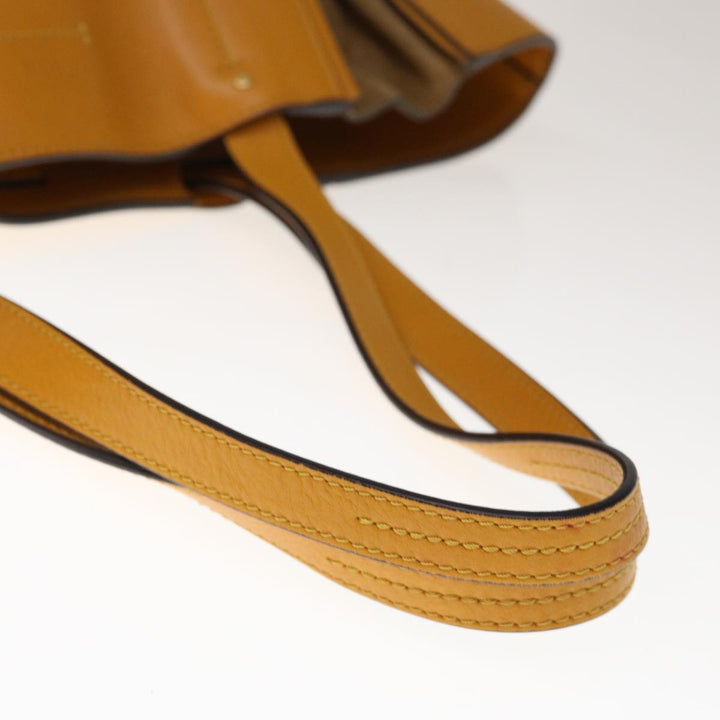 Chloe Tote Bag Leather Yellow 65259