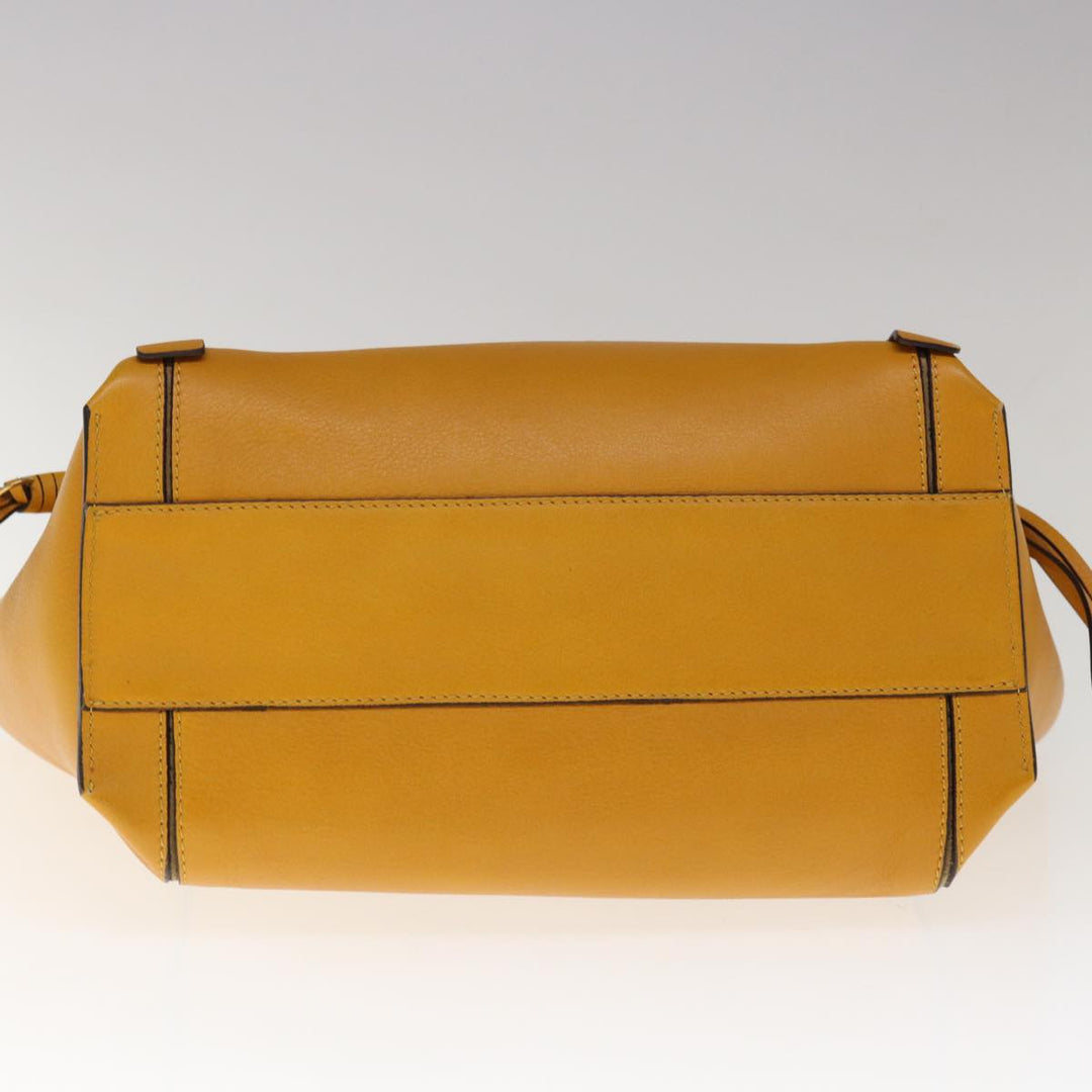 Chloe Tote Bag Leather Yellow 65259