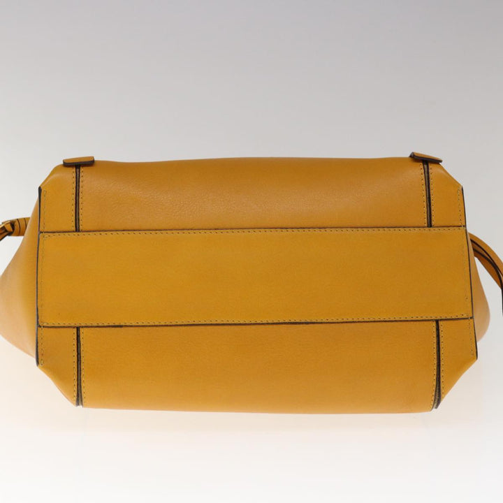 Chloe Tote Bag Leather Yellow 65259