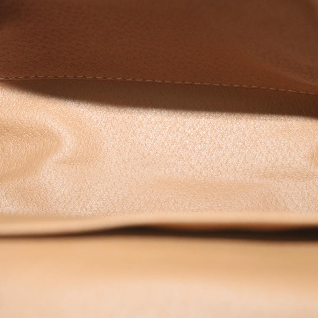 Celine Macadam Canvas Pouch PVC Leather Brown  65262