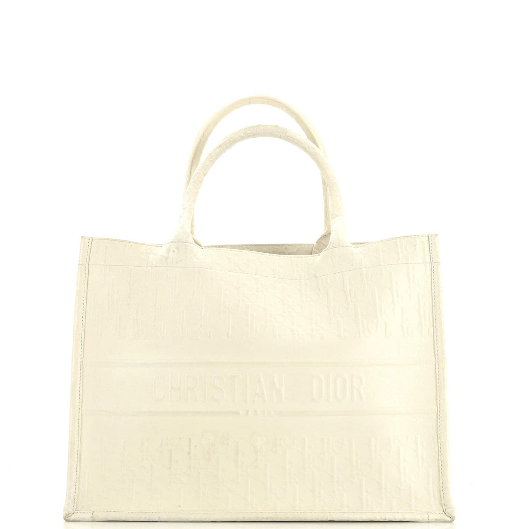 Top quality Dior Book Tote Oblique Embossed Calfskin Medium