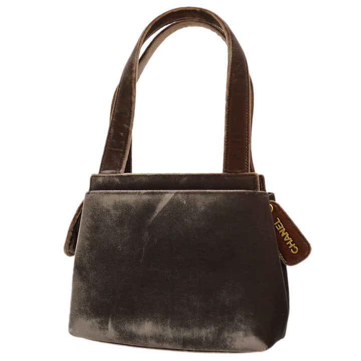 Top Quality Chanel Brown Velvet Handbag