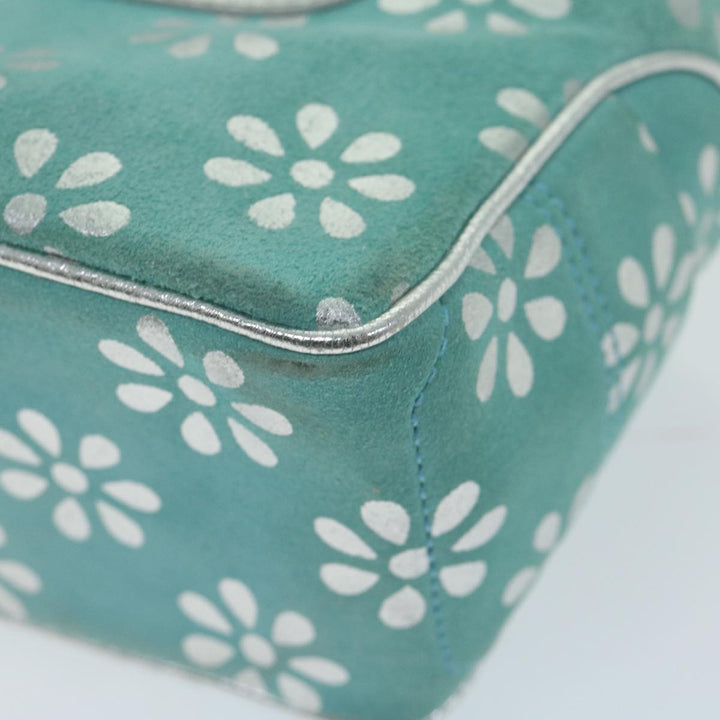 Top Quality Celine Hand Bag Suede Light Blue Auth 65527
