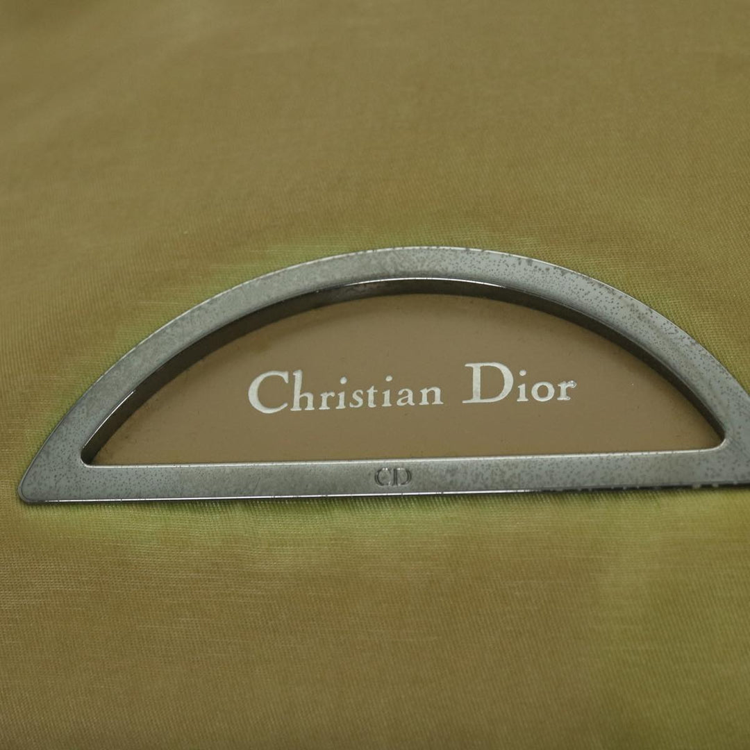 CHRISTIAN Top quality Dior Maris Pearl Tote Bag Nylon Beige Auth 65723