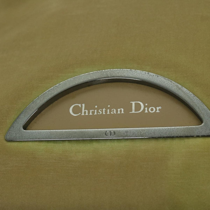 CHRISTIAN Top quality Dior Maris Pearl Tote Bag Nylon Beige Auth 65723