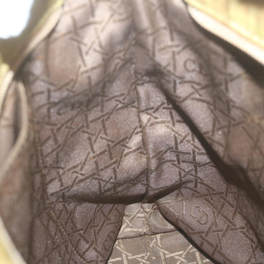 CHRISTIAN Top quality Dior Maris Pearl Tote Bag Nylon Beige Auth 65723