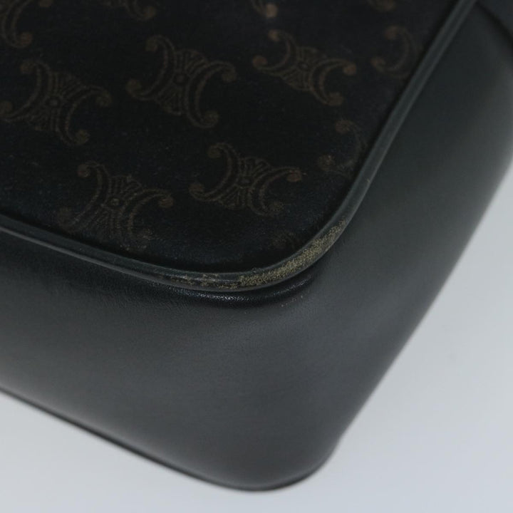 Celine Macadam Canvas Shoulder Bag Navy Auth 65757