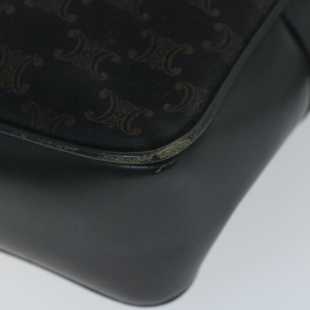 Celine Macadam Canvas Shoulder Bag Navy Auth 65757