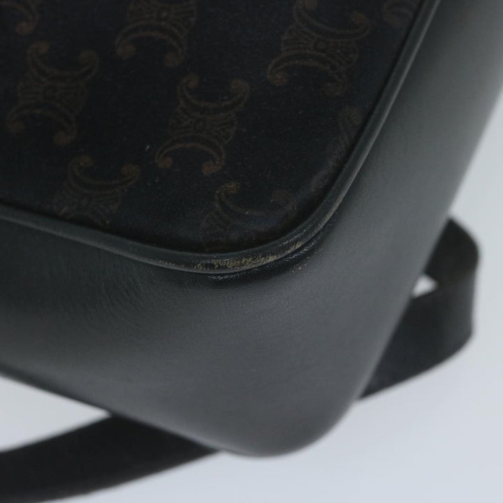 Celine Macadam Canvas Shoulder Bag Navy Auth 65757