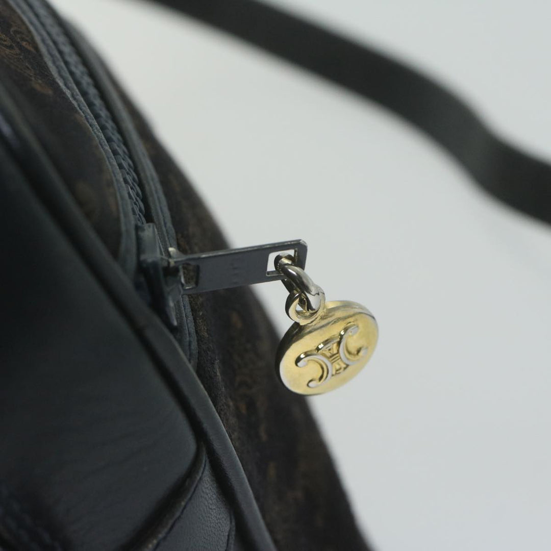 Celine Macadam Canvas Shoulder Bag Navy Auth 65757