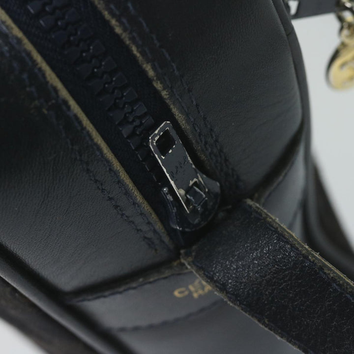 Celine Macadam Canvas Shoulder Bag Navy Auth 65757