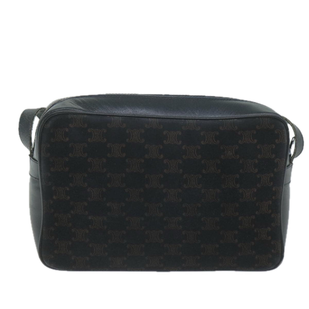 Celine Macadam Canvas Shoulder Bag Navy Auth 65757