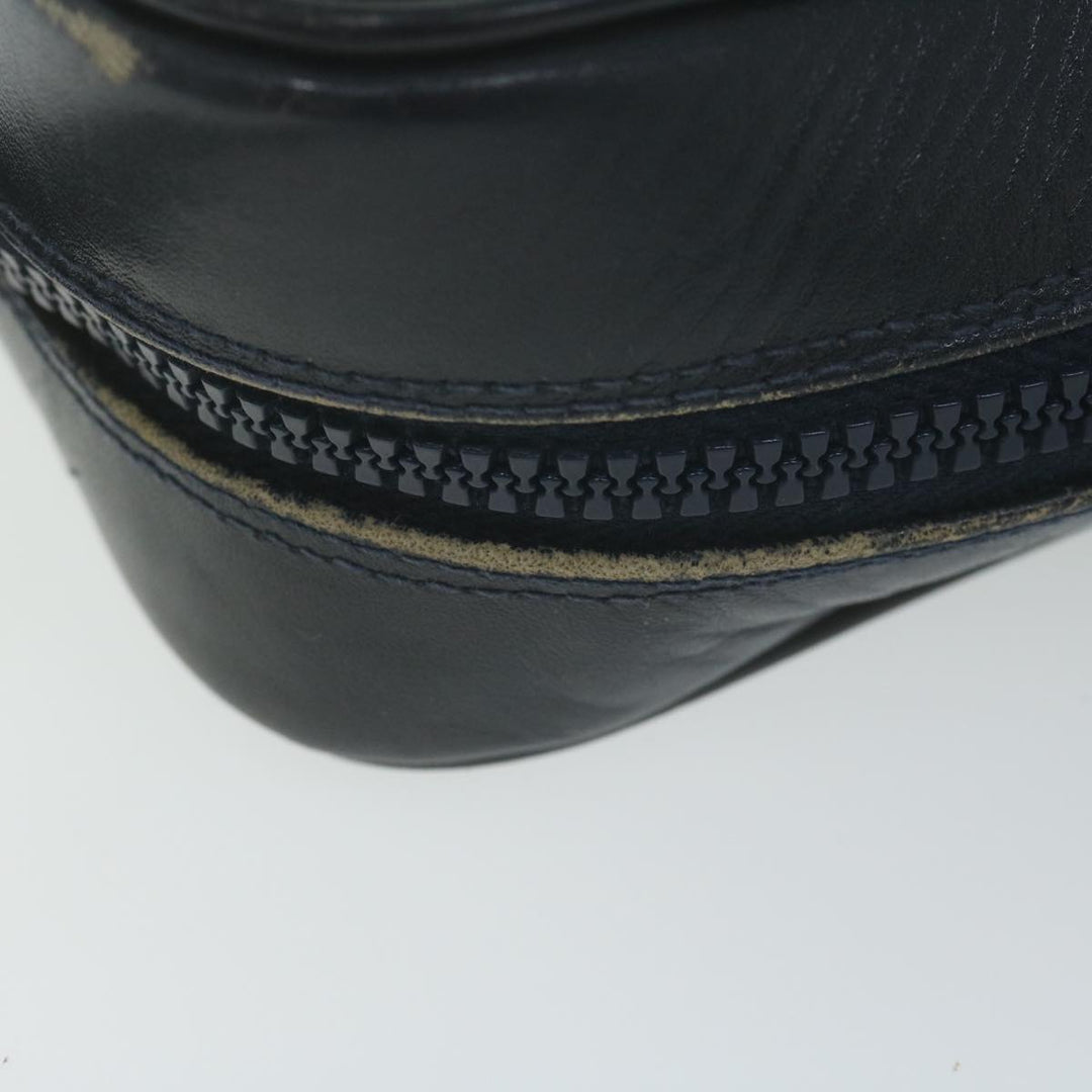 Celine Macadam Canvas Shoulder Bag Navy Auth 65757