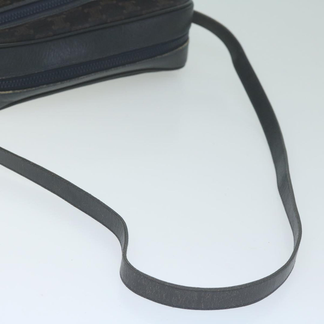 Celine Macadam Canvas Shoulder Bag Navy Auth 65757