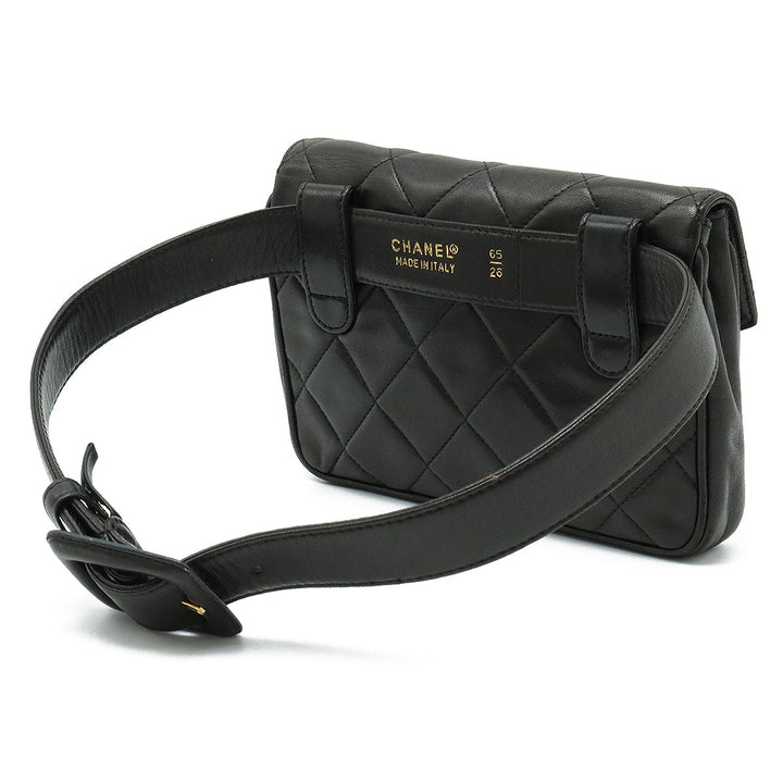 Top Quality Chanel MATRACE COCOMARK WESTBACK PORTCHE Belt BACK 2WAY CRACKBACK LEADER BLACK BLACK GOLD WORKSHOP #65