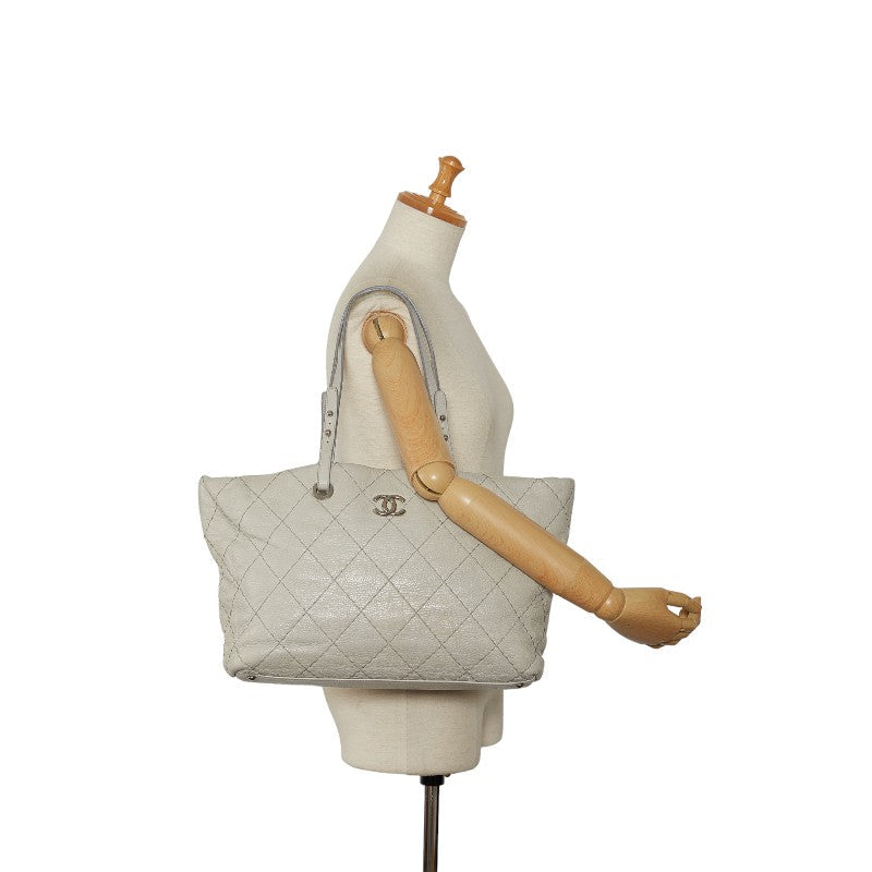 Top Quality Chanel Mattress Cocomark houlder Bag  Bag Gray Leather Lady Chanel