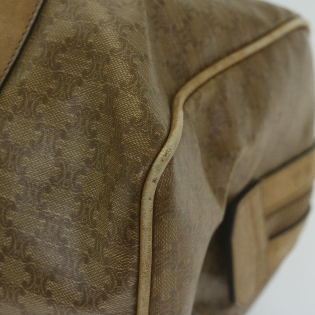 Celine Macadam Canvas Boston Bag Beige  65912