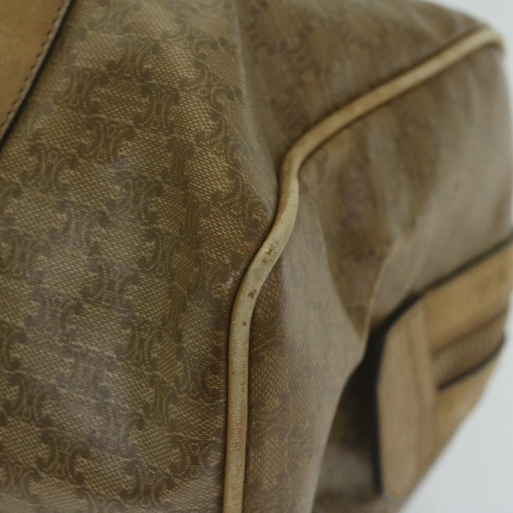 Celine Macadam Canvas Boston Bag Beige  65912