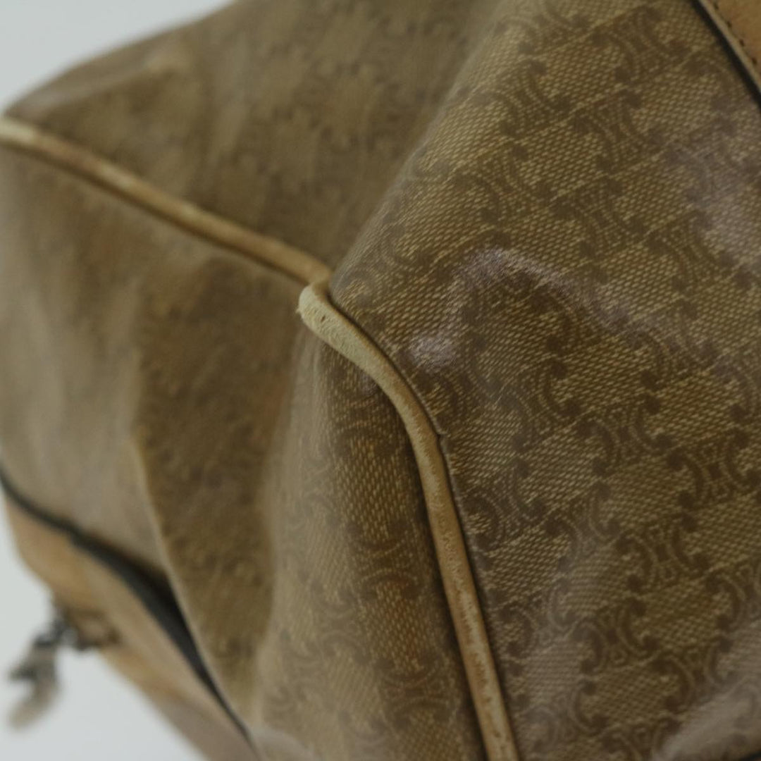 Celine Macadam Canvas Boston Bag Beige  65912