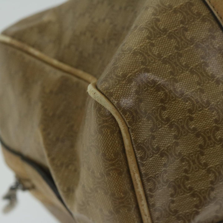 Celine Macadam Canvas Boston Bag Beige  65912
