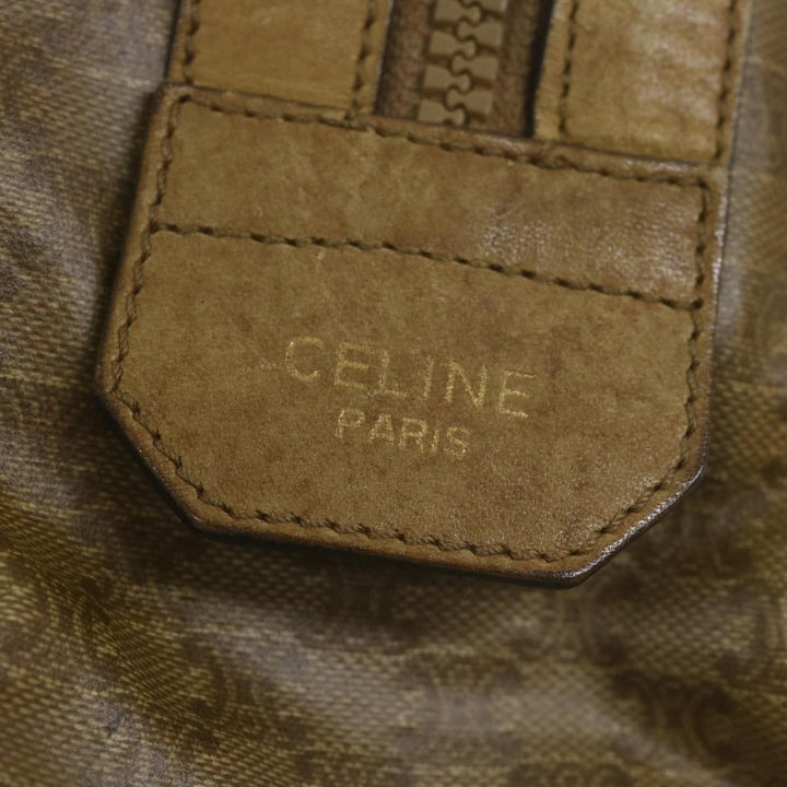 Celine Macadam Canvas Boston Bag Beige  65912
