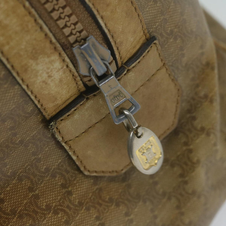 Celine Macadam Canvas Boston Bag Beige  65912