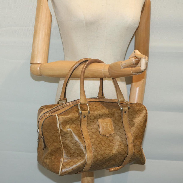 Celine Macadam Canvas Boston Bag Beige  65912
