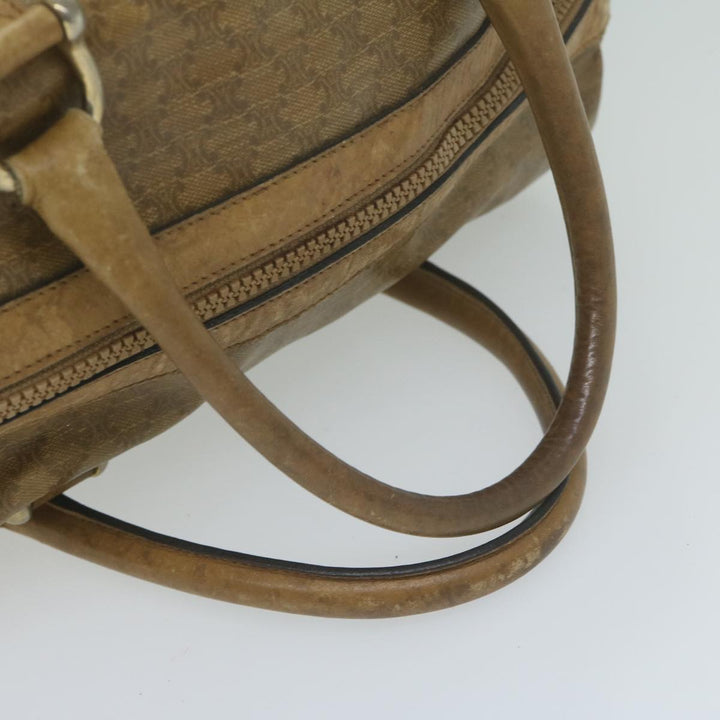 Celine Macadam Canvas Boston Bag Beige  65912