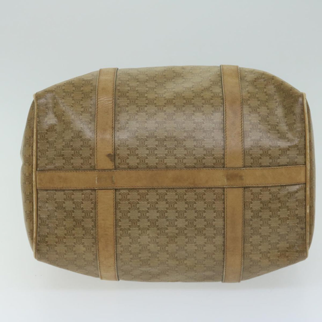 Celine Macadam Canvas Boston Bag Beige  65912