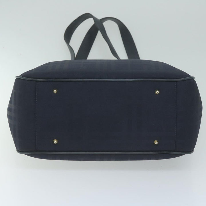 BurberrySs Nova Check Tote Bag Nylon Canvas Navy Auth 65964