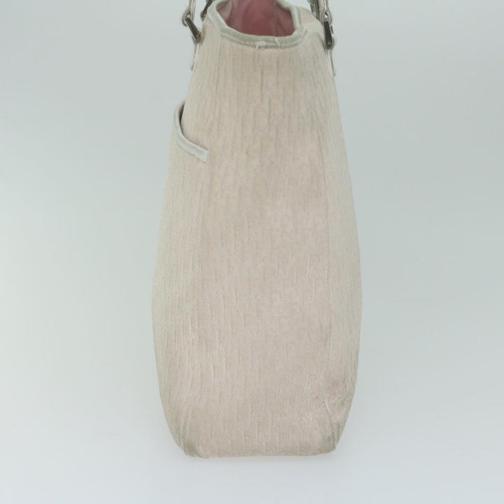 CHRISTIAN Dior Trotter Canvas Tote Bag Pink Auth 65969