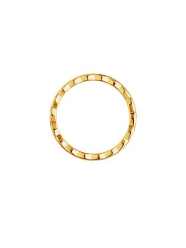 Coco Crush Quilted Motif Mini 18K Ring Gold Chanel