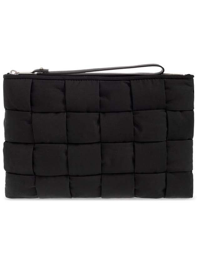 Bottega veneta Cassette Small Flat Clutch Bag Black