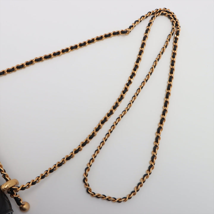 Top Quality Chanel Lambskin  Chain Shoulder Bag Black G  AS2615